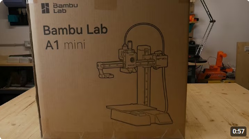 Bambu Lab A1 mini - unboxing and print in 60 seconds