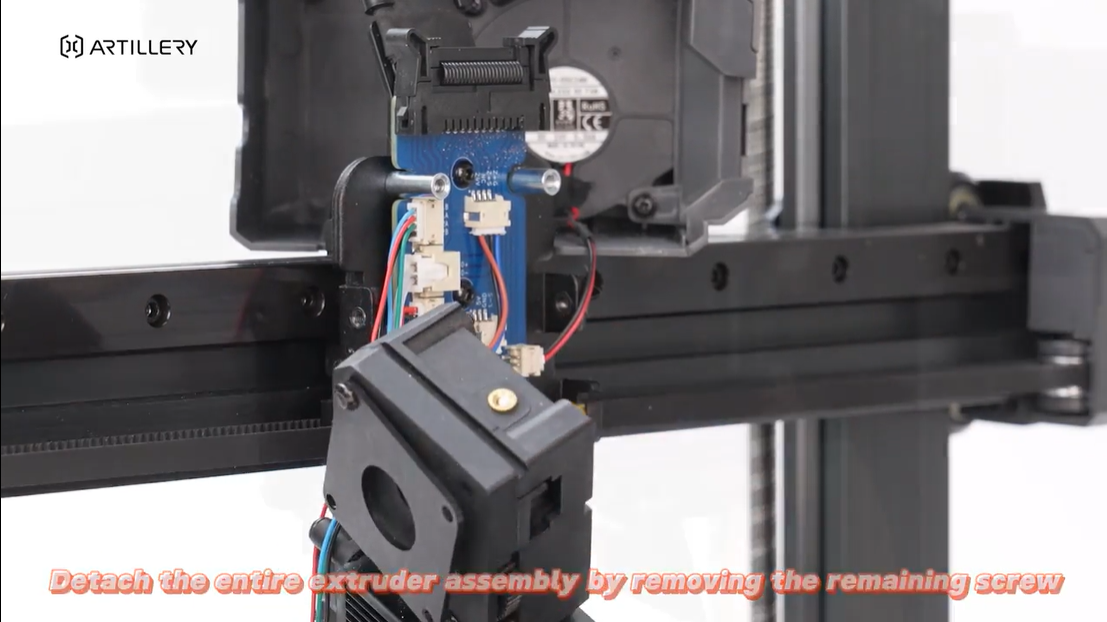Sgancio blocco extruder