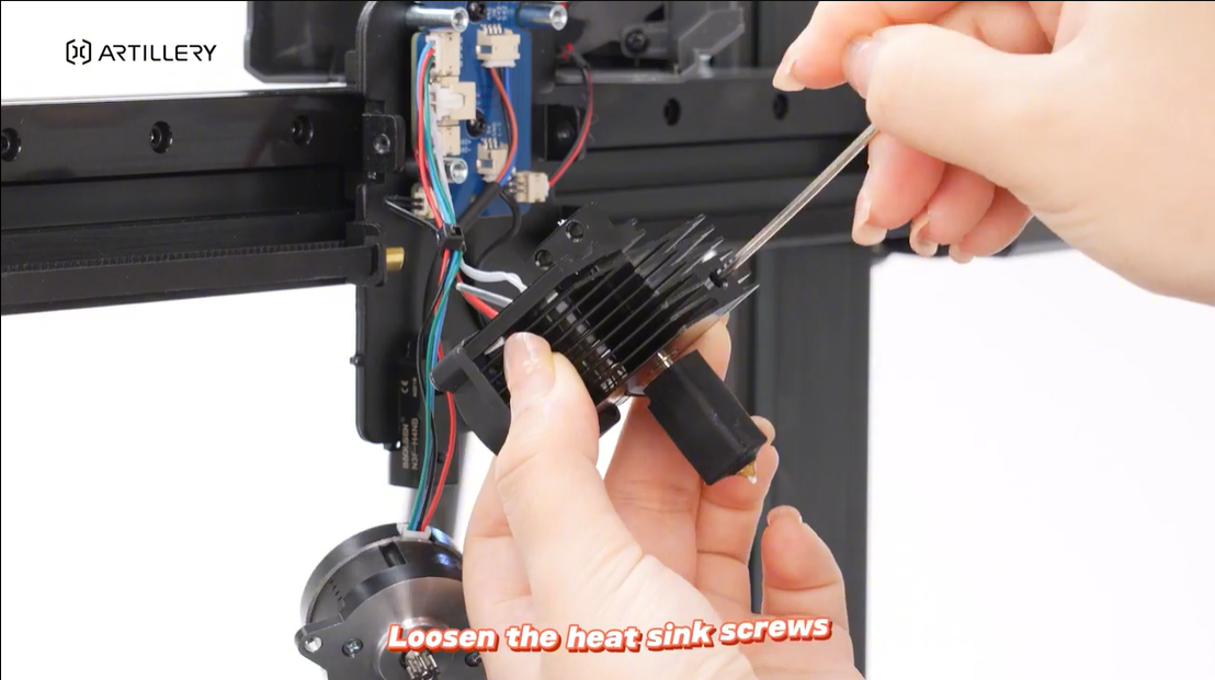 Allentare vite dell’hotend