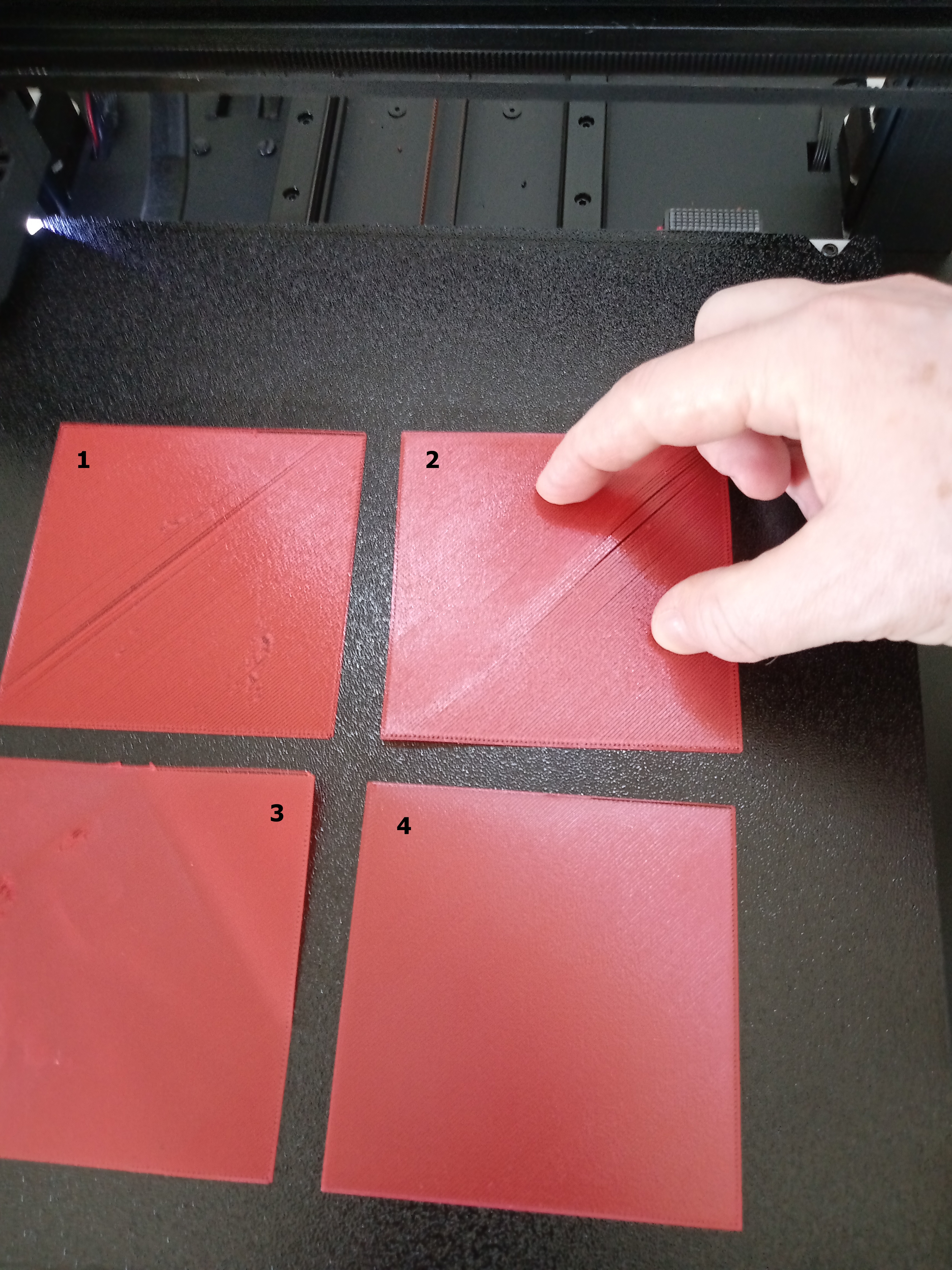 Stampa di test del primo layer